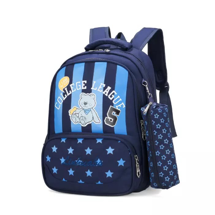 Tas Sekolah Import Tas Ransel Fashion Double Decker 2020 Backpack SD Tas Fashion Tas Boneka S