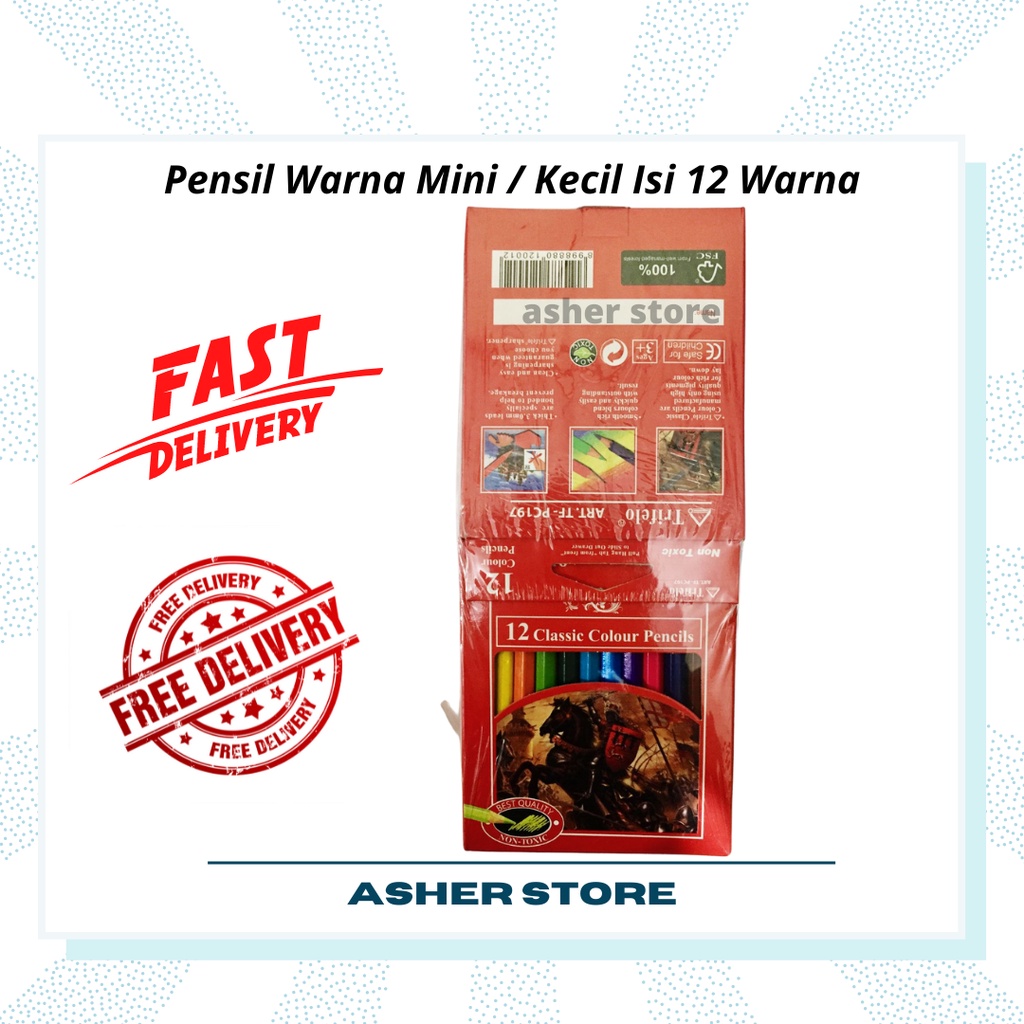 

Pensil Warna Mini / Kecil Isi 12 Warna