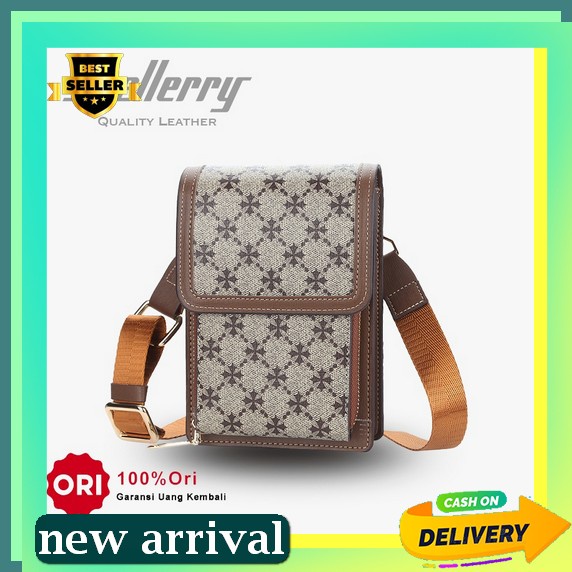 Tas Selempang Pria Tali Motif Warna Bag Casual Waterproof E1K1 Keren Polos Trendy Tapax Tasselempang