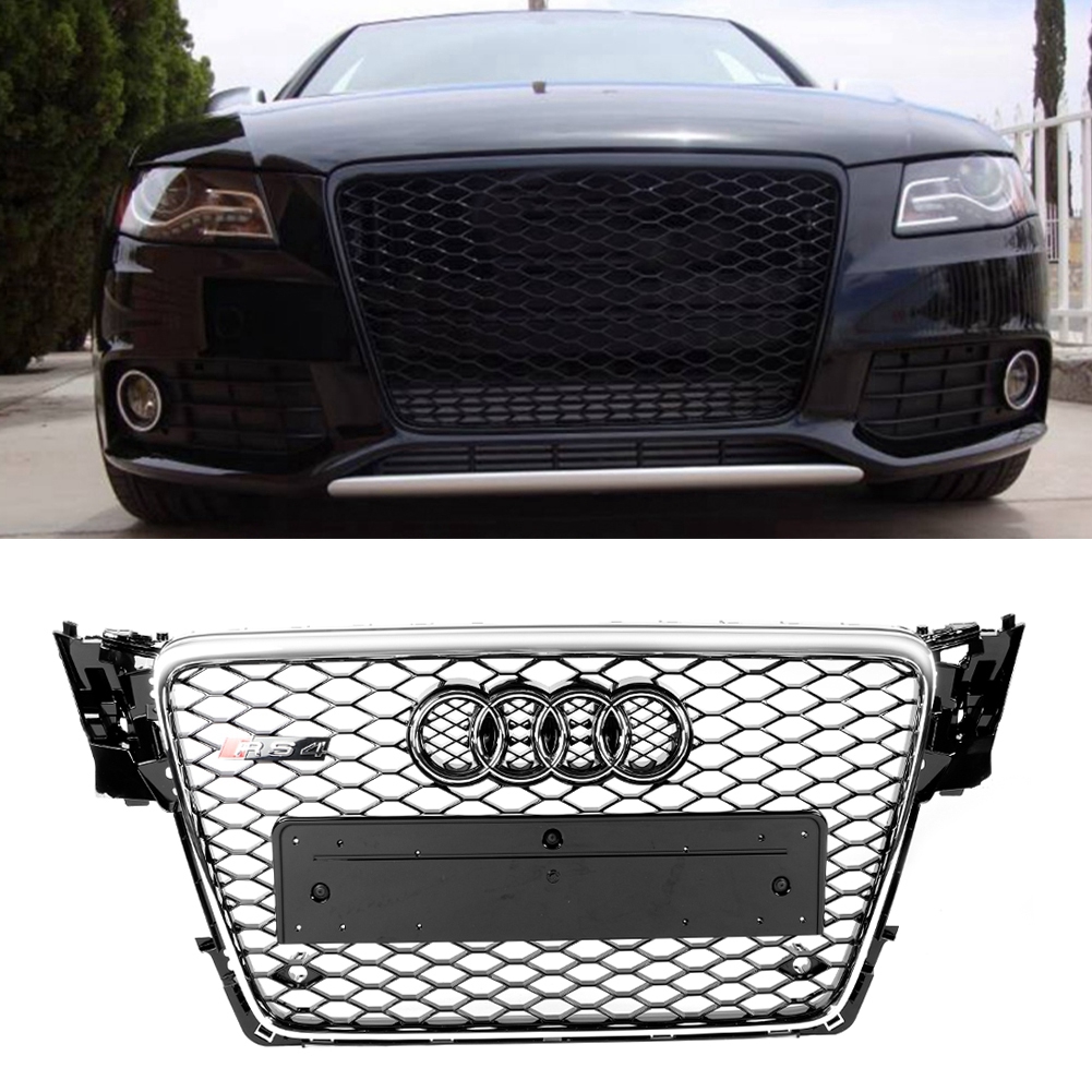 Grill Bumper Depan Modifikasi Mobil Untuk Audi A4 S4 09 12 Warna