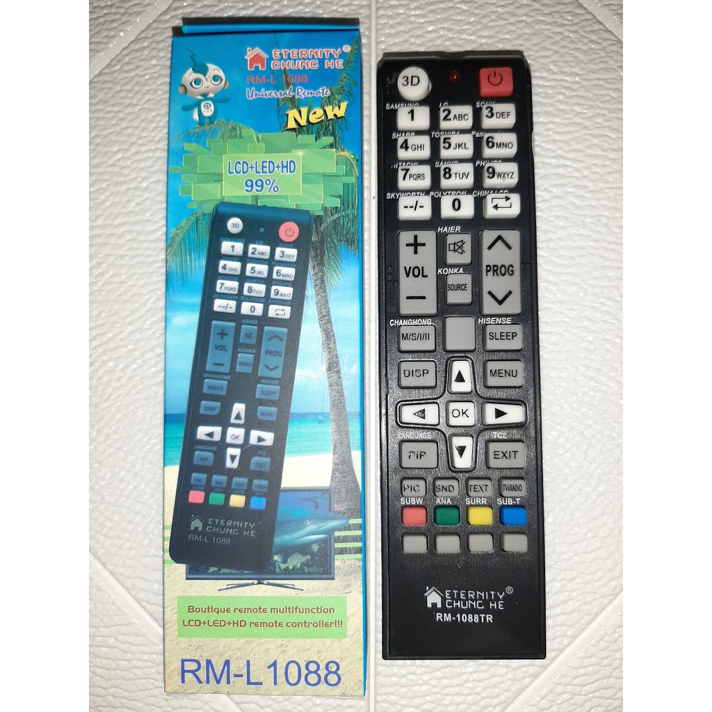 Remot Remote Multi Universal LED LCD Type RM-L1088
