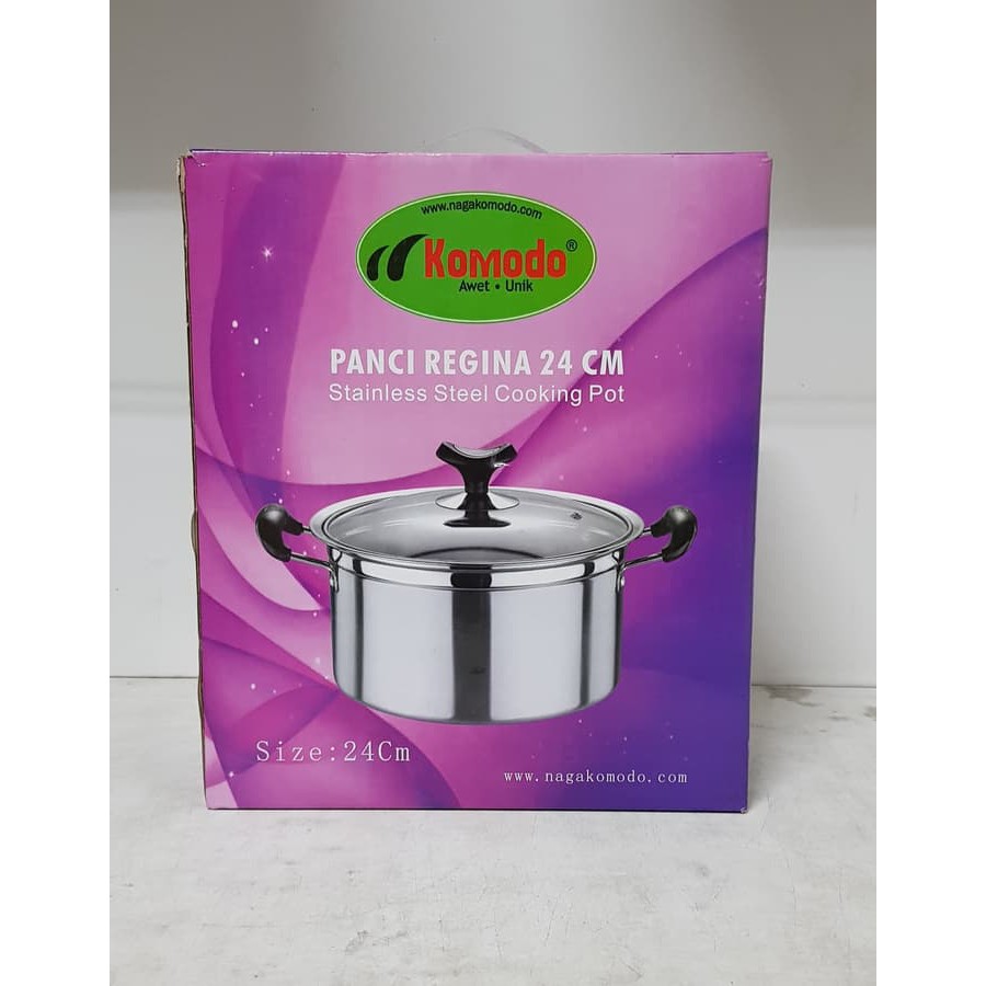 Stainless Cooking Pot - Panci Soup Komodo 24 cm