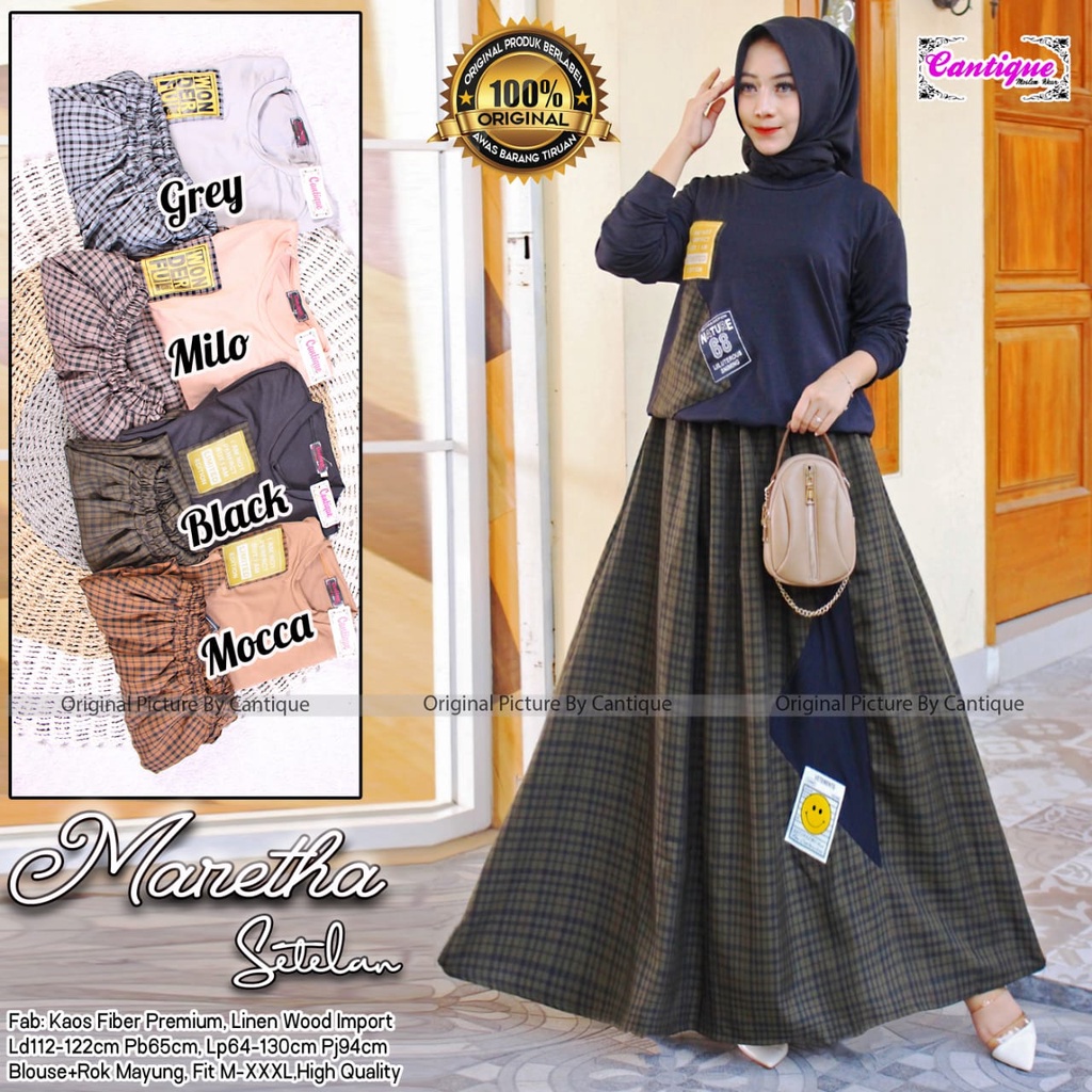 Setelan Wanita Muslim | Setelan Dress Wanita | Dress Muslimah