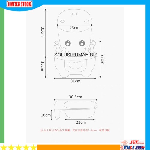 CLOSET DUDUK bayi Potty bayi bab pup anak toilet training sapi warna