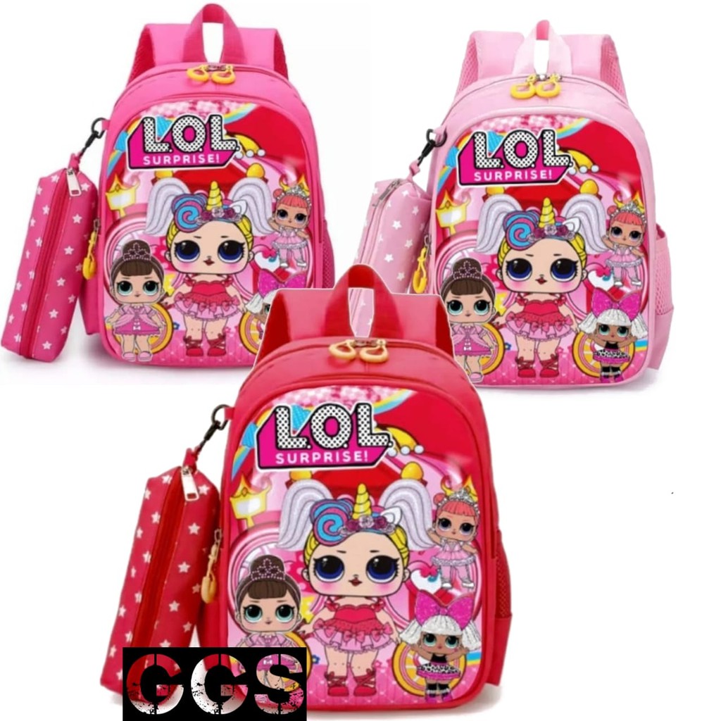 GGS Tas ransel backpack karakter LOLO/Unicorn ransel anak Sekolah Paud Tk SD perempuan TERMURAH 2021