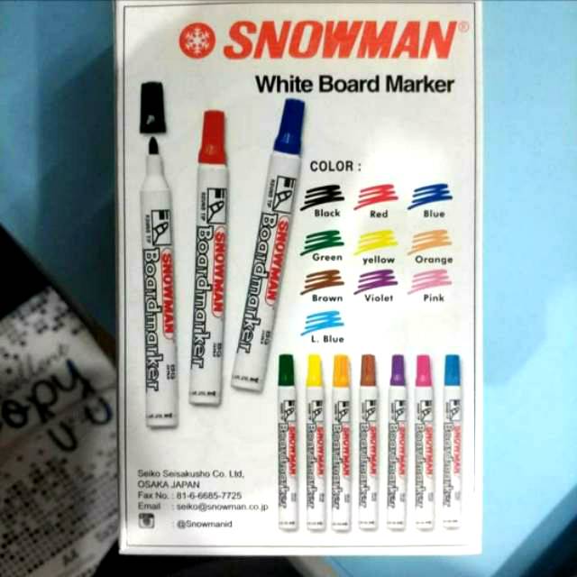 

Spidol Snowman Whiteboard & Permanent