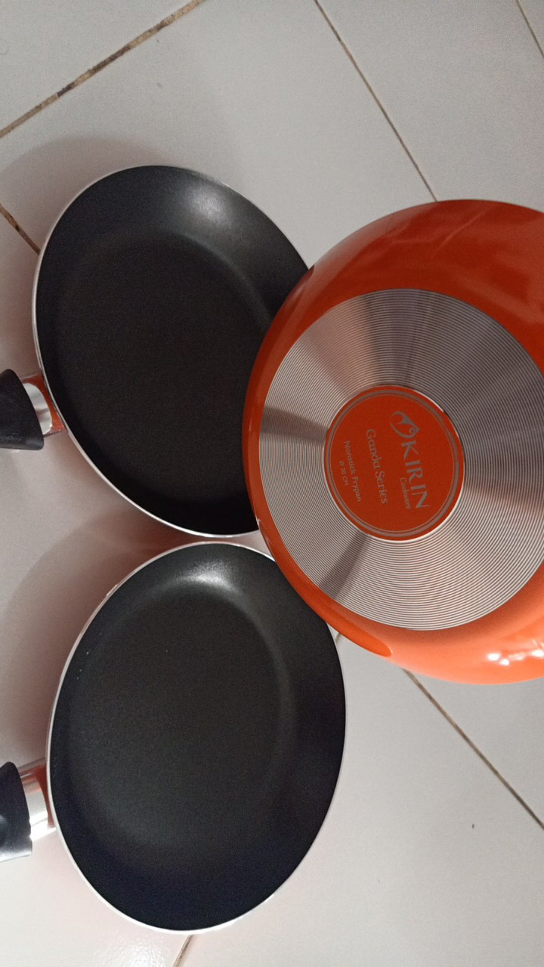 Kirin Ganda Set 3 In 1 Frypan 20cm + 22cm + 24cm Perlengkapan Masak