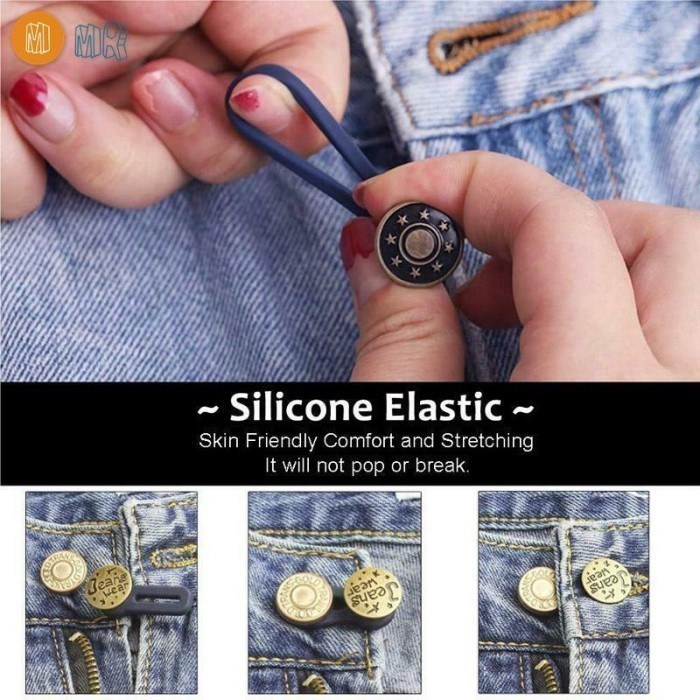 pengecil Kancing Celana Jeans Kebesaran Longgar - Adjustable Fit Button