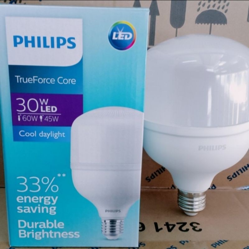 lampu led bulb philips trueforce core 30w 30 watt 30watt putih