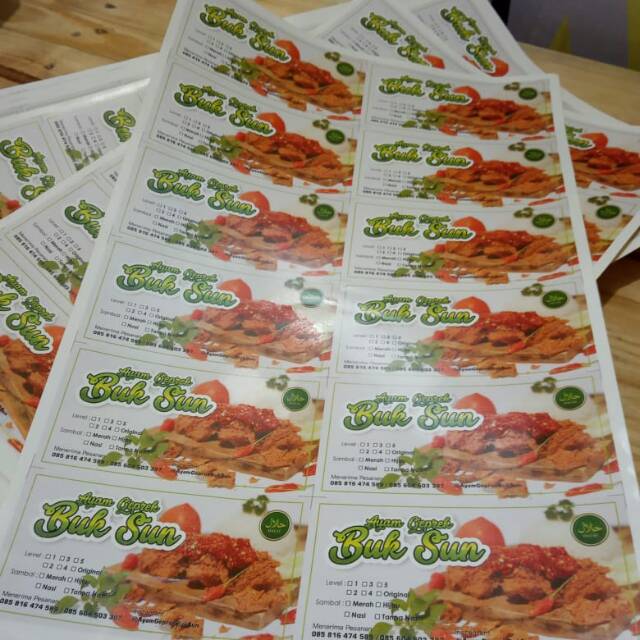 

Stiker label bontak chromo