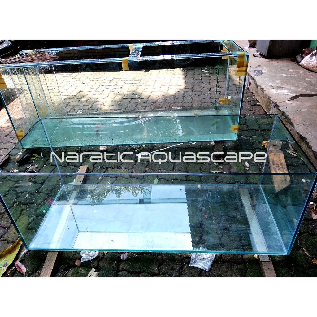 Aquarium Kaca Rimless 150 X 60 X 60 Cm Full 12mm Shopee Indonesia Aquarium vosso 75 cm