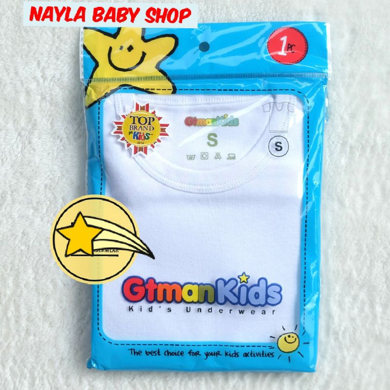 Kaos Oblong Anak GT Man Kids GT MK -03 ,/Kaos Dalam Putih Anak Laki-Laki/Singlet Anak Laki-Laki