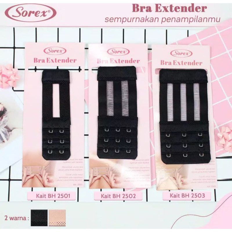 SOREX BRA EXTENDER KODE 2501/2502/2503(KAIT sambung)