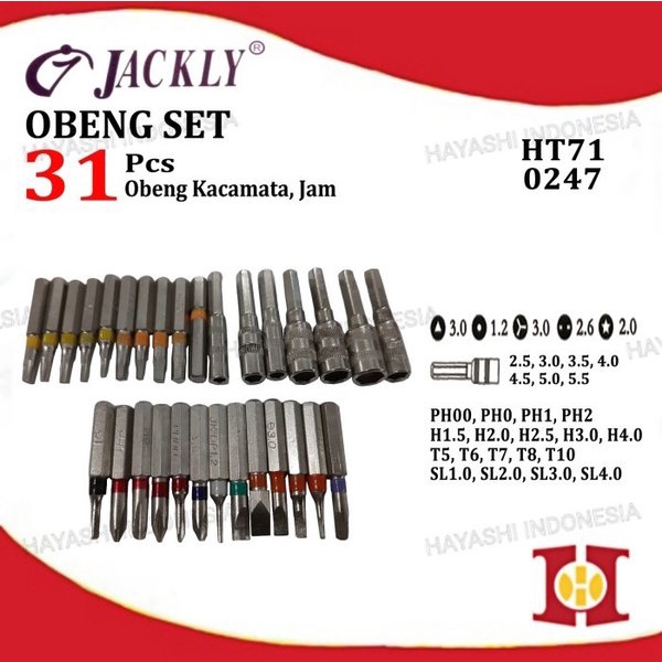 Obeng Set 31 Pcs Service Jam Kacamata HP Handphone PC Komputer Laptop