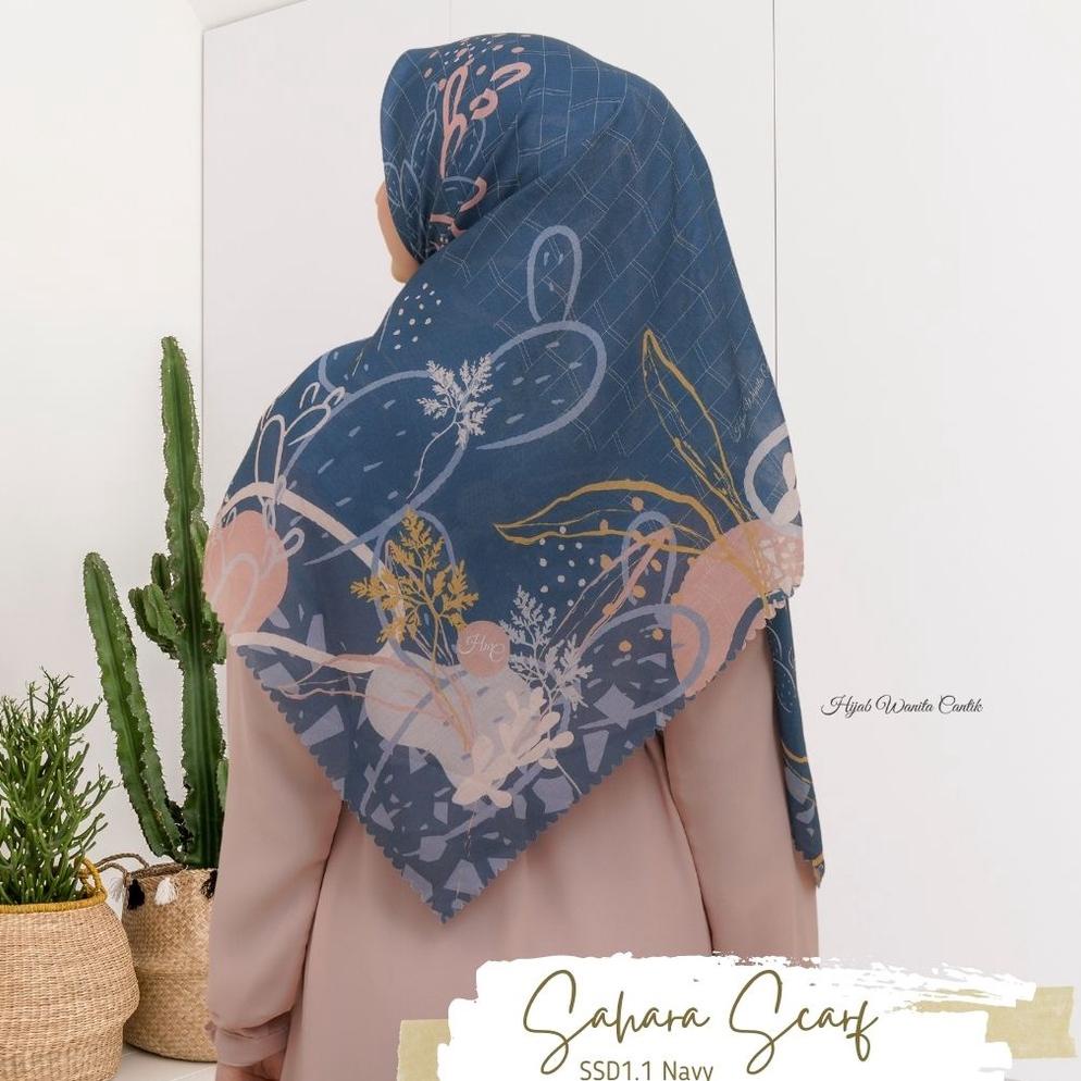 Hijabwanitacantik - Segiempat Sahara Scarf | Bahan Veta Voal Aromatic