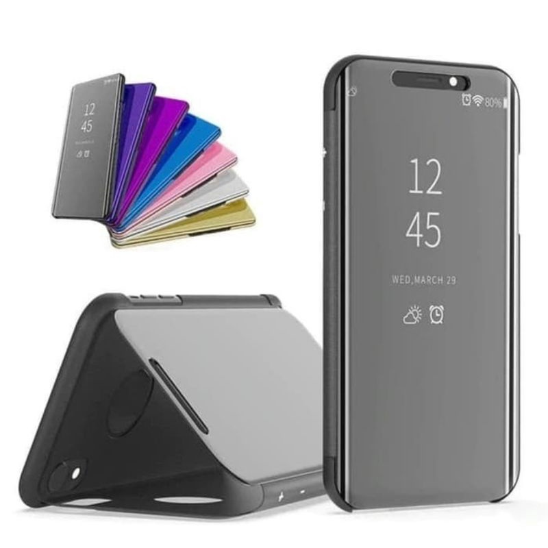 Samsung Galaxy A22 4G / A22 5G / M32 / A03s Flip Case Clear View Mirror Standing Cover Casing