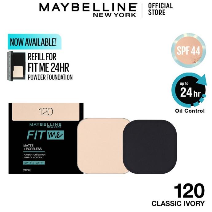 Premium Product Maybelline Fit Me 24Hr Oil Control Powder Foundation Refill - Paling Dicari