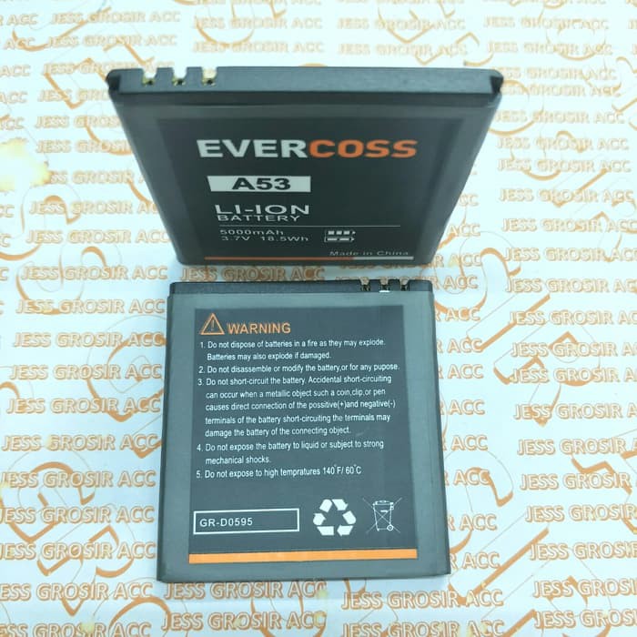 Baterai Battery Batre Double Power Evercoss Evercross Cross A53 A53*