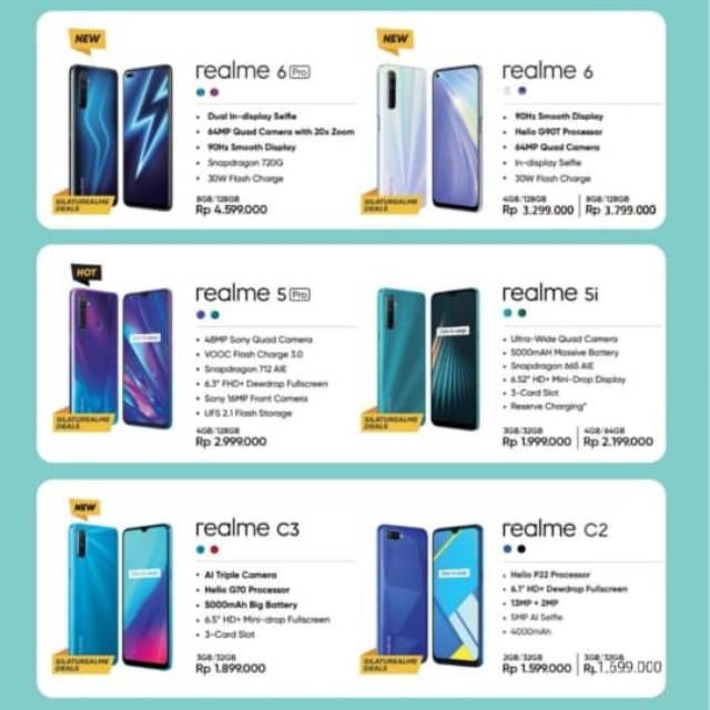 PROMO  REALME C2,C3,C11,C15,5pro,5i,6,6pro| ANDROID BERKUALITAS