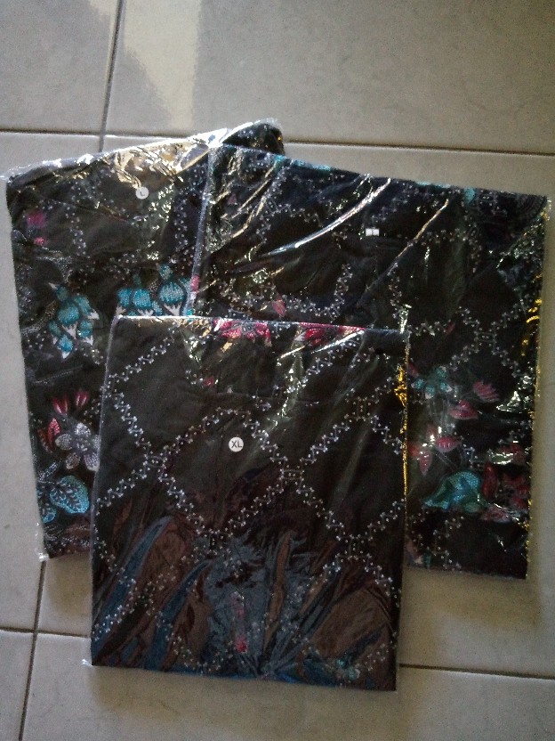 Batik Couple Keluarga Sania Ruffle Ori Ndoro Jowi Dnt Motif Jaring