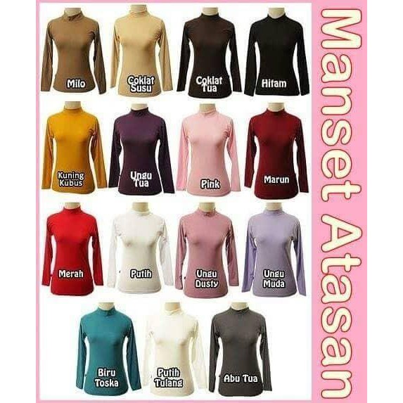 BISA COD MANSET BAJU MUSLIM WANITA UKURAN XL BAHAN SPANDEX TERMURAH