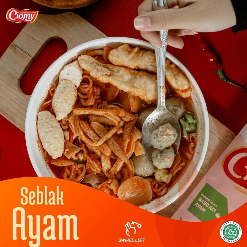

Ciomy Seblak Kuah isi ayam