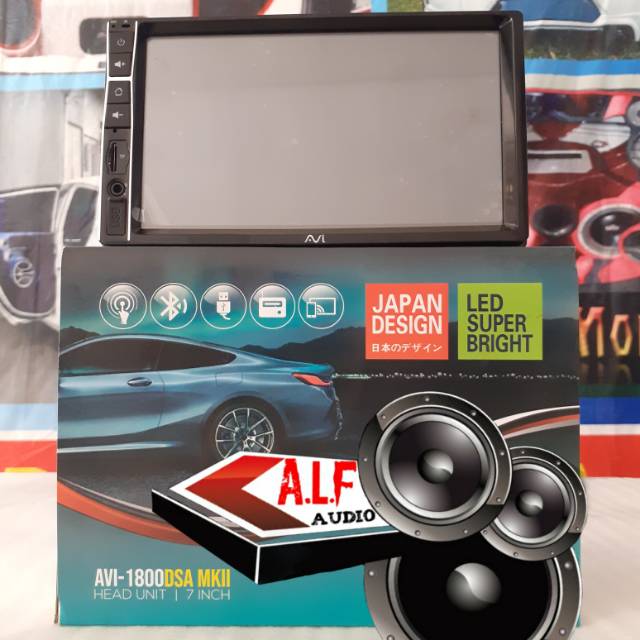 Head unit doubledin tv mobil avi-1800 7inch mirrorlink