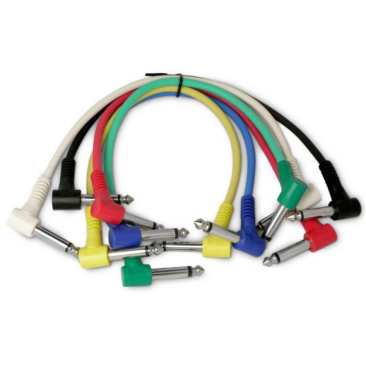 Kabel Gitar L Angle Untuk OMCL3YMC Pedal Efek Gitar 6 PCS - Multi-Color