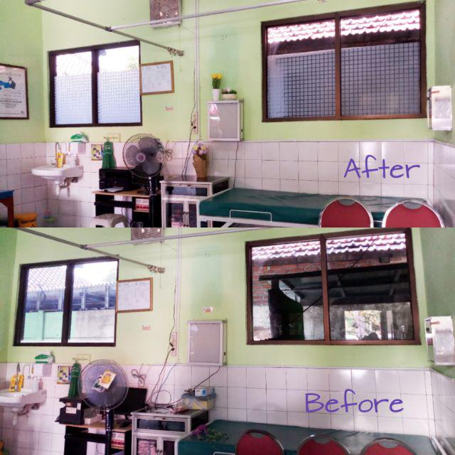 Stiker Kaca Jendela Pintu Ukuran Kotak 3cmx3cm 98035 Panjang 45x100cm