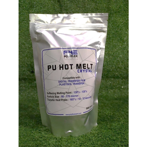 

PU Hotmelt DTF DST Powder Tepung Sablon DTF Plastisol (HITAM)