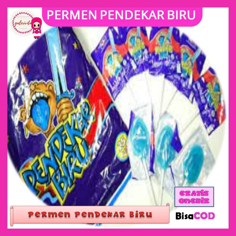 

Permen Loli Pendekar/Permen Pendekar Biru/Permen Bronson Kaki BiruA138