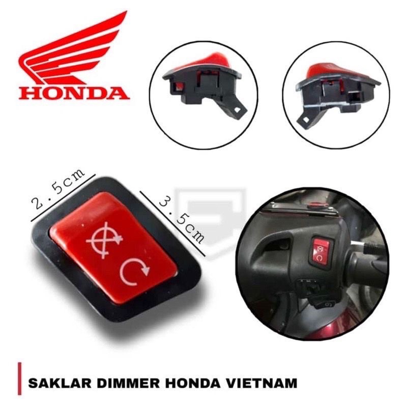 Paket tombol Saklar Starter Starter stater plus Saklar tombol Engine On off dim Idling stop Honda Vietnam