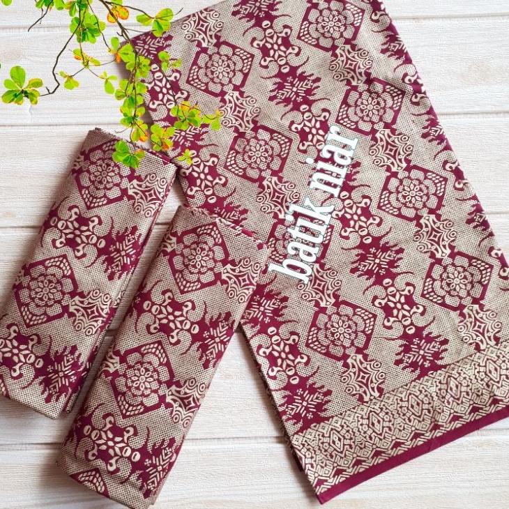 Harga Bersahabat.. kain batik full prada emas niar songket palembang