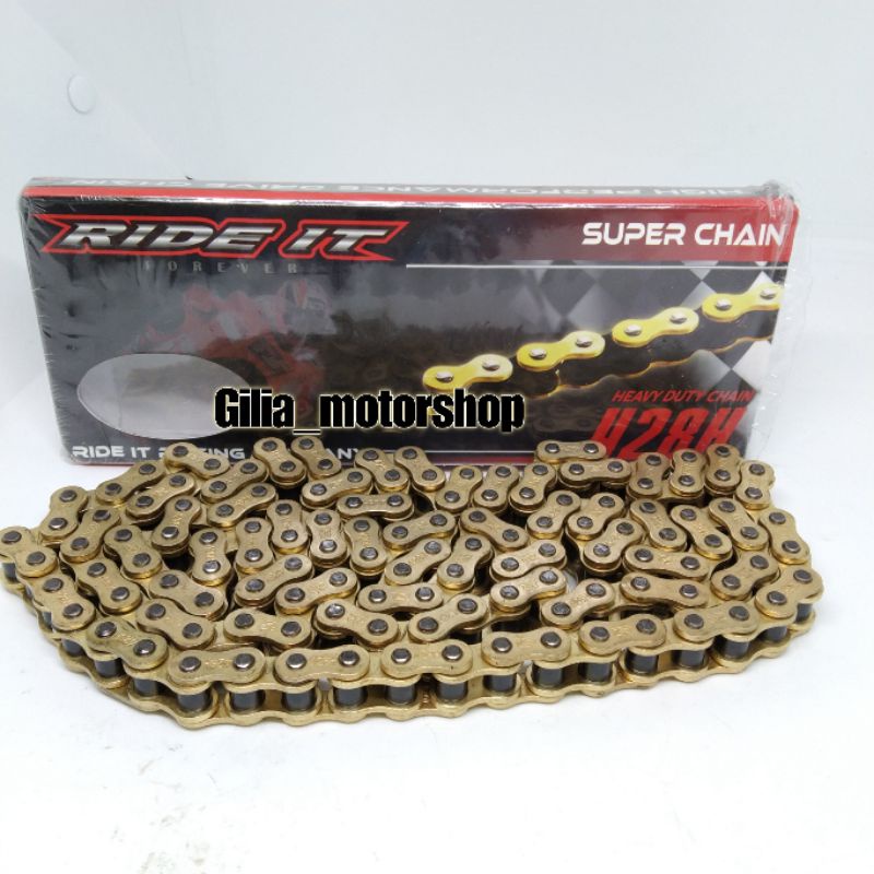 Rantai Motor Ride It Gold Super Chain Rantai Ride It Gold Motorcycle Chain Rantai Sepeda Motor Ride It