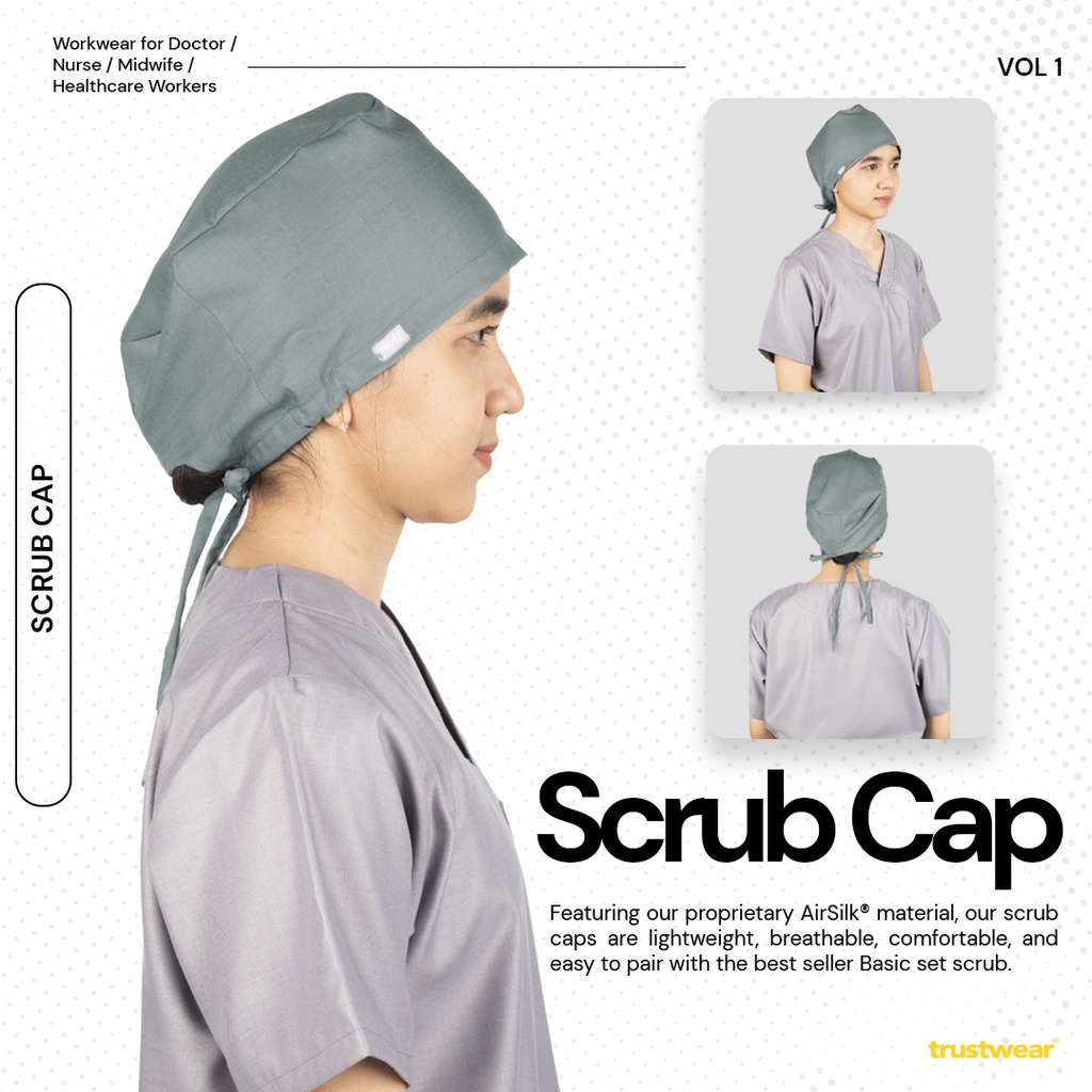 Topi Operasi / Surgical Cap / Topi Koki / Chef / Pekerja Pabrik