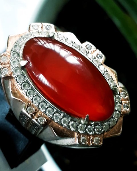 Natural Red obi bacan obi merah size kantoran jumbo