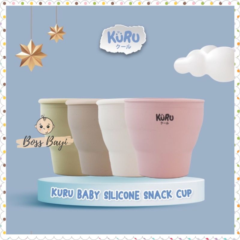 KURU BABY - Silicone Snack Cup / Tempat Makanan (Cemilan) Anak Bayi