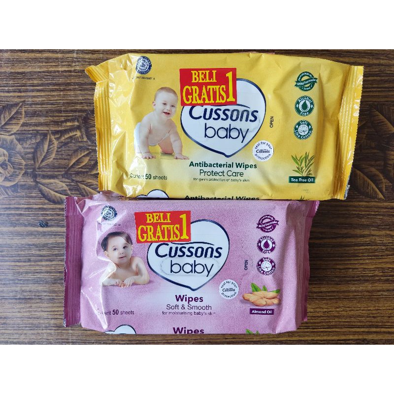 Tissue Basah Cusson Baby Tisu Basah Cussons Baby wipes 50's (beli 1 gratis 1)