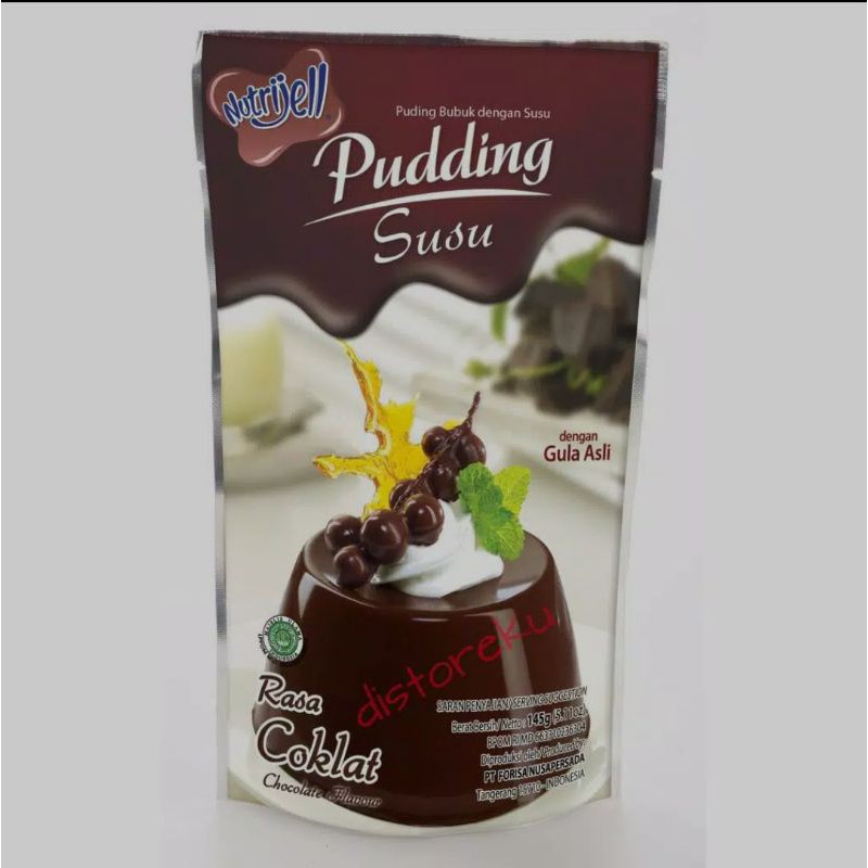 

MUTRI JELL PUDDING DG SUSU RASA COKLAT 145 GRAM