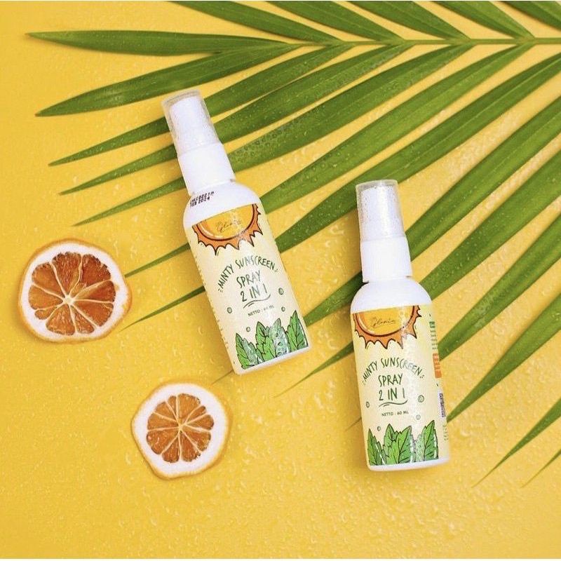 [BPOM] Minty Sunscren Spray 2in1 By Lea Gloria 60ml / LEA GLORIA SUNSCREEN