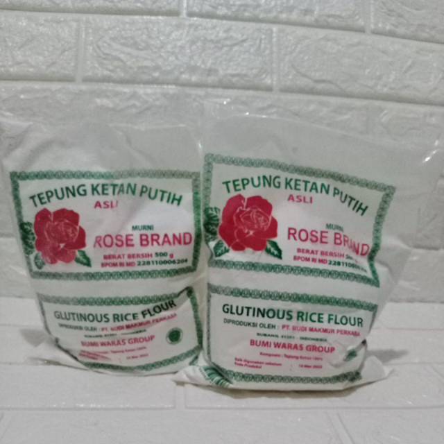 

Tepung ketan putih rose brand [glutinous rice flour ] 500g