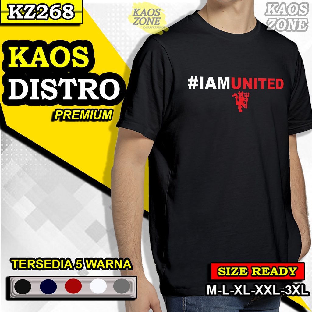 KAOS BAJU T SHIRT PRIA COWOK COWO LAKI MANCHESTER UNITED MU ORI ORIGINAL WARNA HITAM KEREN BRANDED