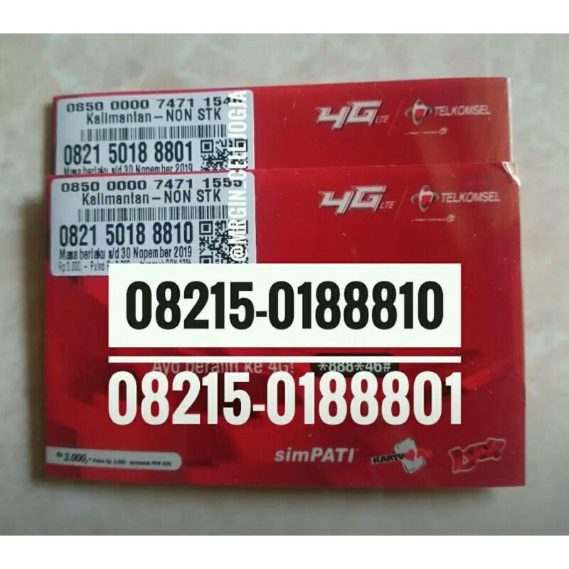 Nomor cantik telkomsel simpati 888AB