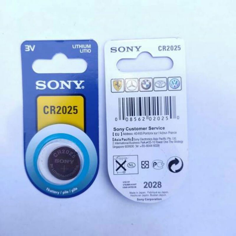 BATERAI BATRE BATTERY JAM TANGAN DLL SONY CR2025 BATERE CR 2025