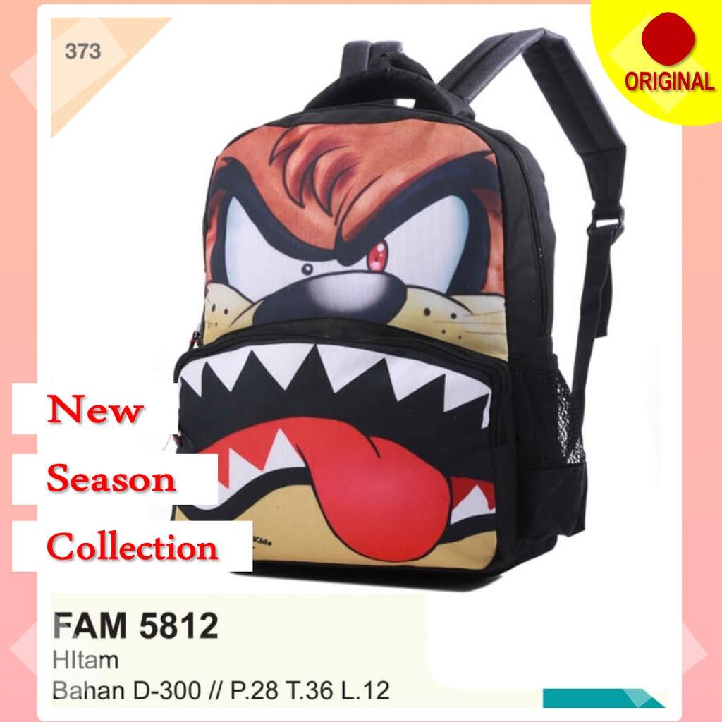 tas anak karakter lucu tazmania model ransel homemade original FAM 5812