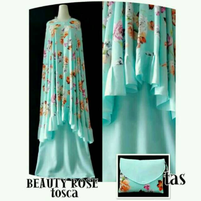 Mukena bali beauty rose toska