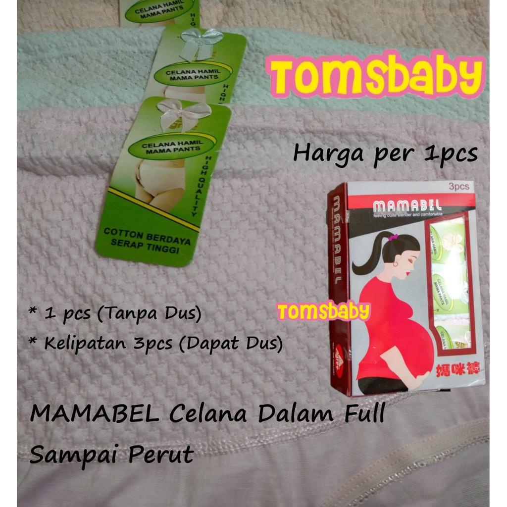 [1pcs=12rb, 3pcs lebih hemat] MAMABEL by AGREE Celana Dalam Hamil FULL Sampai Perut (Dus Cokelat)