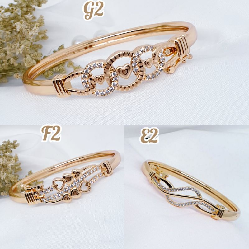 New Gelang bangle korea simple terbaru permata zircon GBX-02