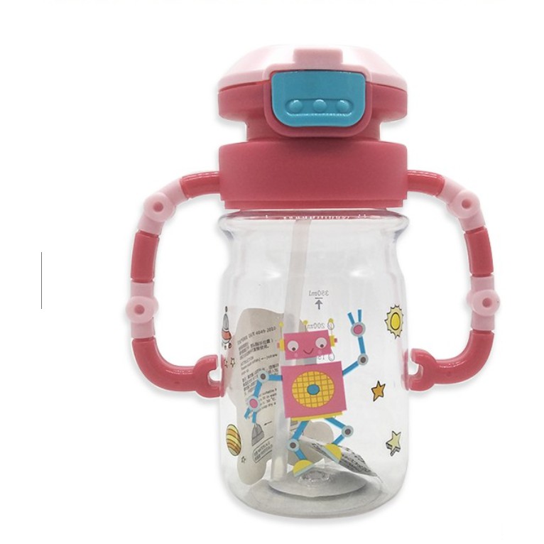 Botol Minum Anak Lucu Karakter Robot 450ml - Botol Minum H57