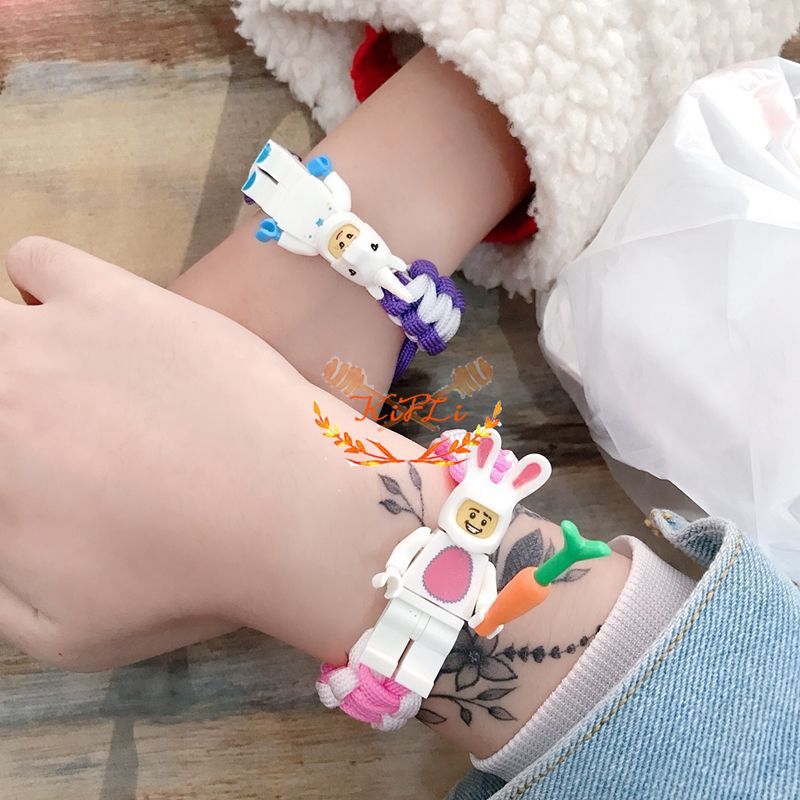 KIFIL Tali Tangan Anyaman Gelang Pria Dan Wanita Lego Gelang Bata Hadiah Pasangan Mahasiswa